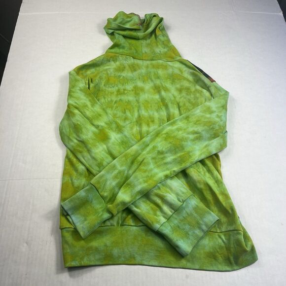 Talk Of The Walk Hooded Jacket Patchwork Boho Casual Hippie Y2K Full Zip L/ XL - Picture 10 of 12